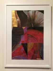 "Stark 1" by Margo Humphries - Size 52x74cm. Framed $210. Acrylic on paper