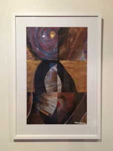 "Stark 2" by Margo Humphries - Size 52x74cm. Framed $210. Acrylic on paper